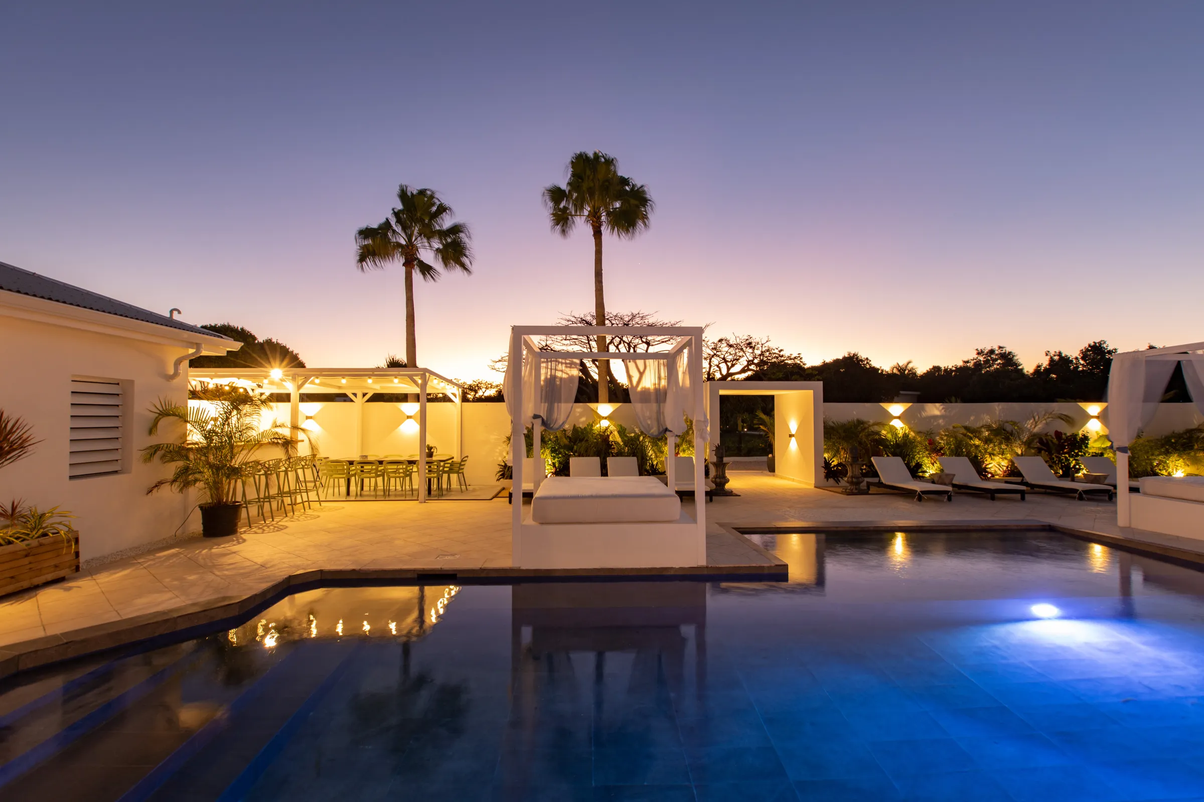 Villa Infinity Blue - Main view of luxury villa in Sint Maarten