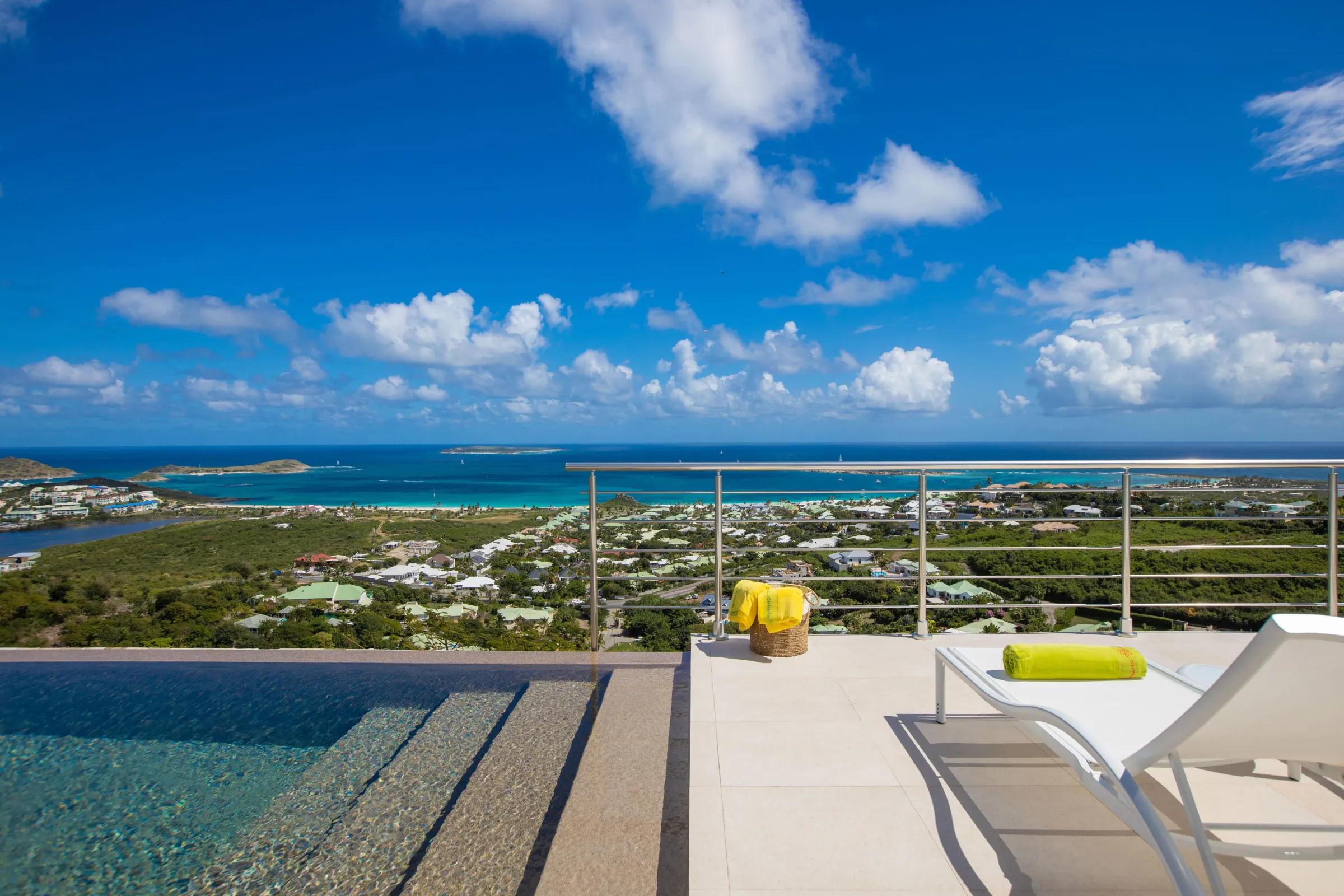 Villa Sunrise - Main view of luxury villa in Sint Maarten